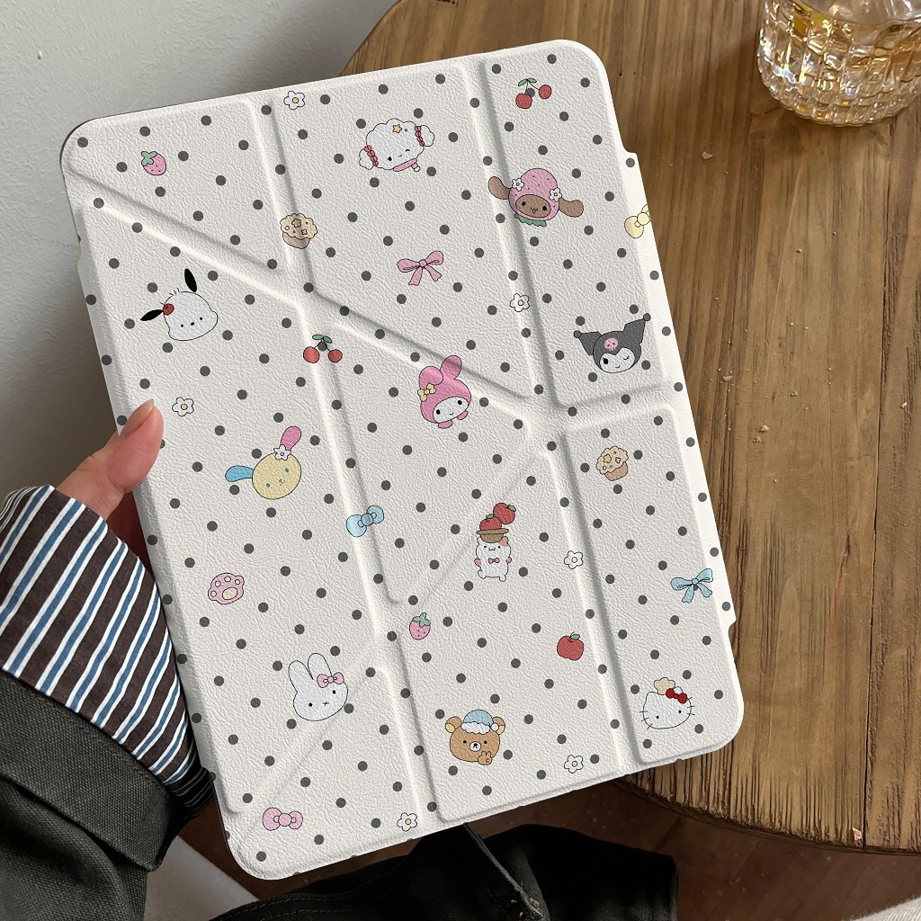 24 ชั่วโมง case iPad พับตัว Y Gen11 Air6 Air7 ที่ใส่ปากกา คุโรมิ Melody เคส iPad Gen10 Air8 Gen12 ราคา ถูกที่สุด ดีลบีเคเค