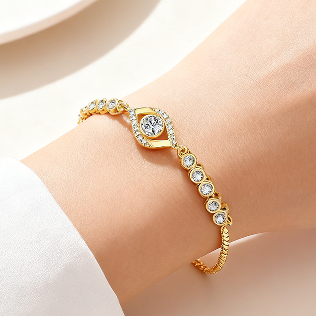 🎁พร้อมส่ง&แท้🥇  Devil's Eye Bracelet /necklace สร้อยข้อมือ นางแบบผู้หญิง