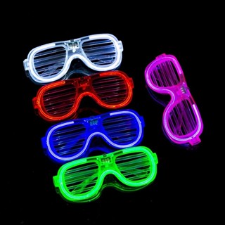 แว่นตาเรืองแสงคริสต์มาส พร้อมไฟ LED ส่องสว่าง สีสันสดใส สไตล…