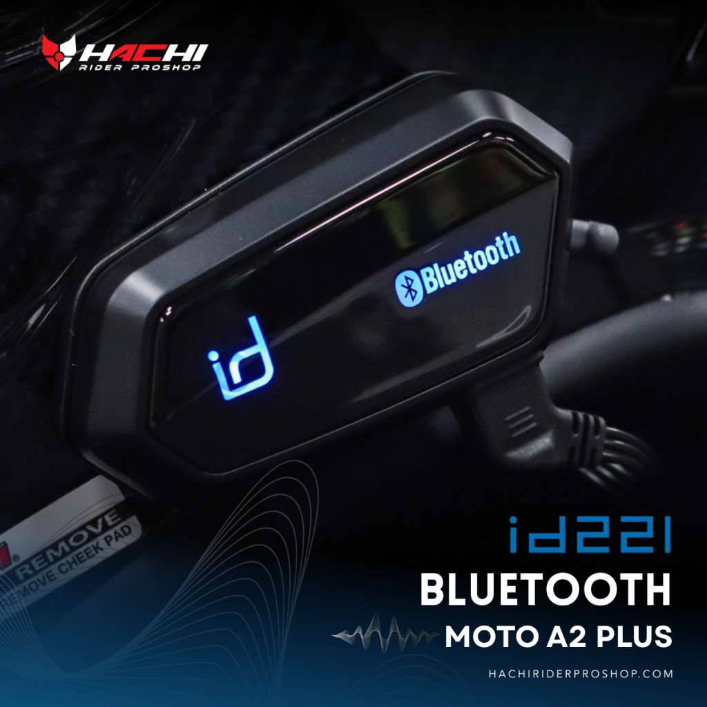 บลูทูธติดหมวกกันน็อค ID221 BLUETOOTH - MOTO A2 PLUS