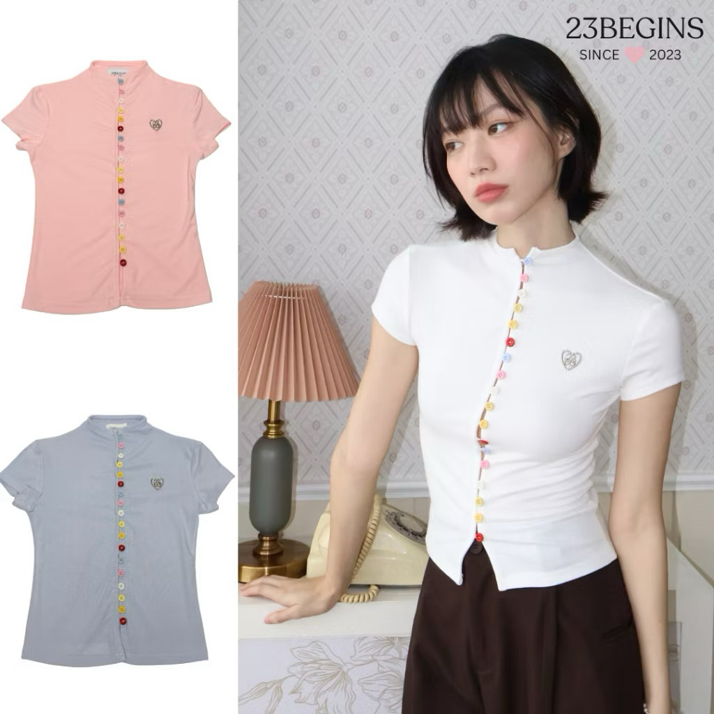ส่งต่อเสื้อ new 23begins 💝 (สีขาว)