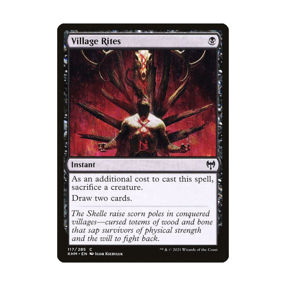 [MTG] Village Rites [KHM] [BLACK] [C] - Magic the Gathering SINGLES