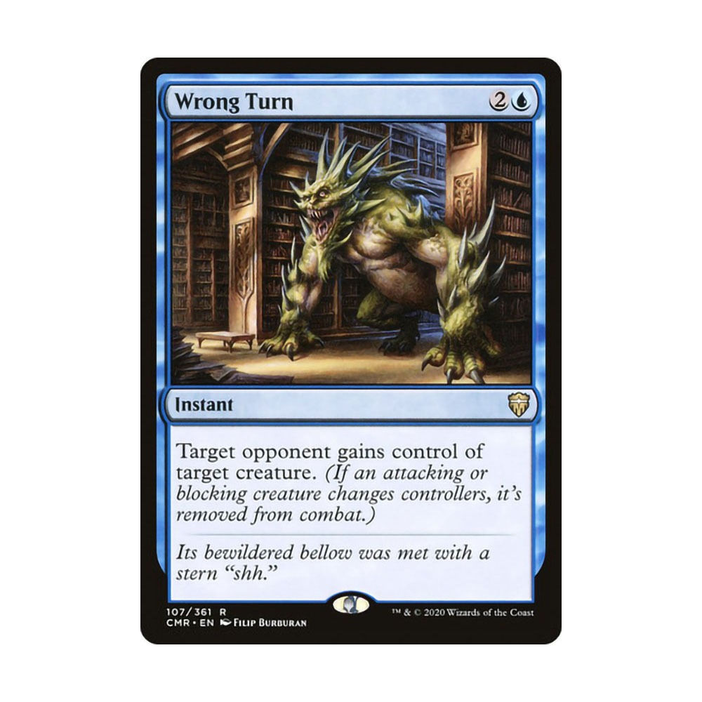 [MTG] Wrong Turn [CMR] [BLUE] [R] - Magic the Gathering SINGLES