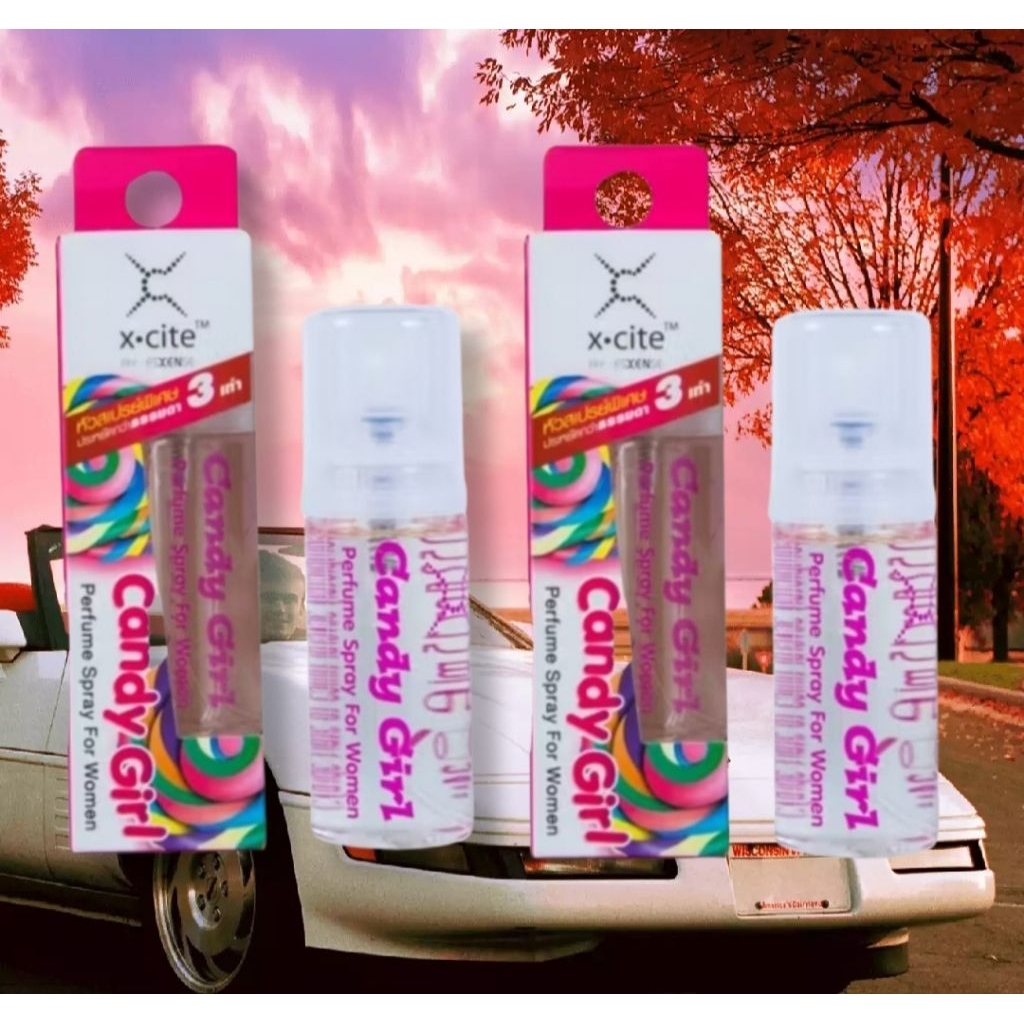 Esxense perfume X-Cite spray Candy girl น้ำหอมเอสเซ้นส์ แคนดี้ เกิริ์ล 15มล หอมหวาน มีเสน่ห์  น่ารัก