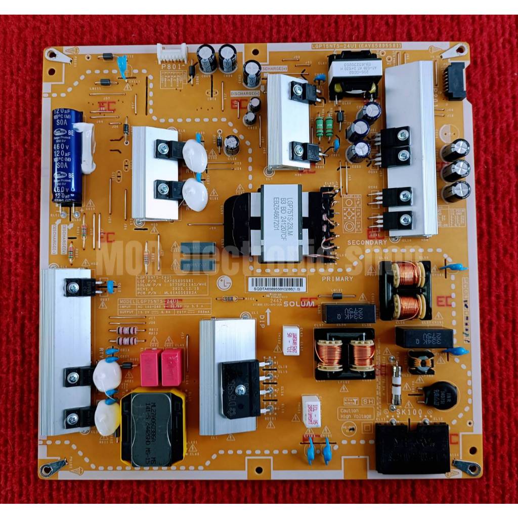 เพาเวอร์ซัพพลายทีวี LG สำหรับรุ่น 75UT8050PSB พาสบอร์ด EAY65895581 อะไหล่ของแท้ของถอดจากเครื่องใหม่