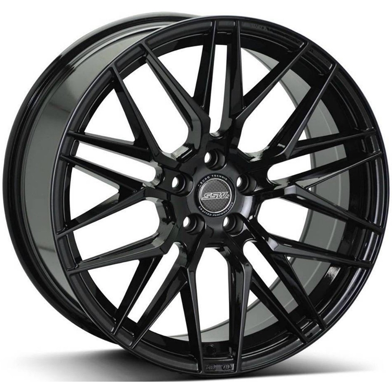 ล้อแม็กซ์ SSW S348 Vorsteiner ขอบ18นิ้ว 5รู108 สีดำเงา กว้าง8.5นิ้ว Offset38 [22702]