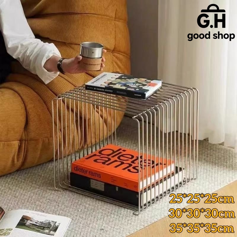 【COD】ชั้นวางหนังสือและโต๊ะข้างสไตล์นอร์ดิกมินิมอล – การจัดเก็บอเนกประสงค์สำหรับห้องนั่งเล่นของคุณ แข็งแรงทนทาน