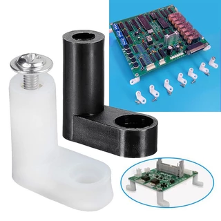 50 ชิ้นต่อแพ็ค ขายึดแผ่นPCB L Spacer PCB พลาสติก L ประเภท ขาตั้ง Pcb ฟุตติดตั ขาตั้งบอร์ด ขาตั้งแผงวงจร งสกรู พร ้