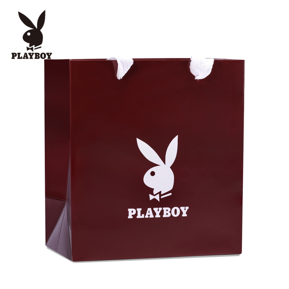 PLAYBOY กระเป๋าถือที่สวยงามตัวเลือกแรกของขวัญ สีไวน์