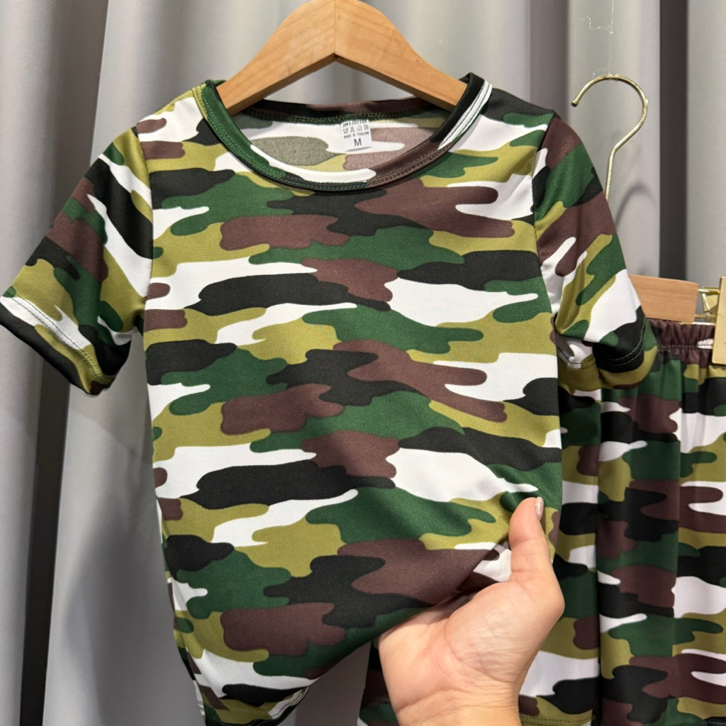 ชุดเด็ก ลายทหาร พราน แขนสั้น+ขาสั้น ผ้าไมโครนิ่มใส่สบาย โพลีเอสเตอร์ ทหารพราน (ส+ส)แขนสั้น+ขาสั้น - รูปที่ 6