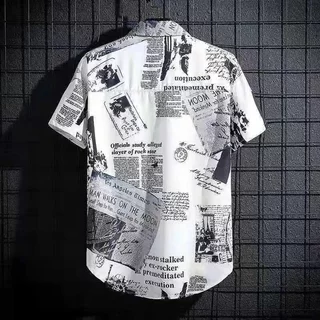 เสื้อเชิ้ตฮาวายผู้ชายพิมพ์ลายฮาวายเสื้อวันสงกราส์เสื้อเชิ้ตฮาวายสไตล์เกาหลีเนื้อผ้านุ่มสบายระบายอากาศได้ดี