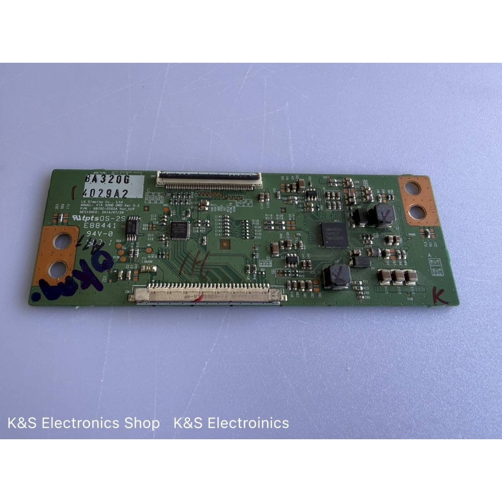 T-Con LG รุ่น 32LF560D , 32LF550D , 32LN5120 พาร์ท 6870C-0565A (ทีคอน แอลจี) อะไหล่แท้/ของถอดมือสอง 