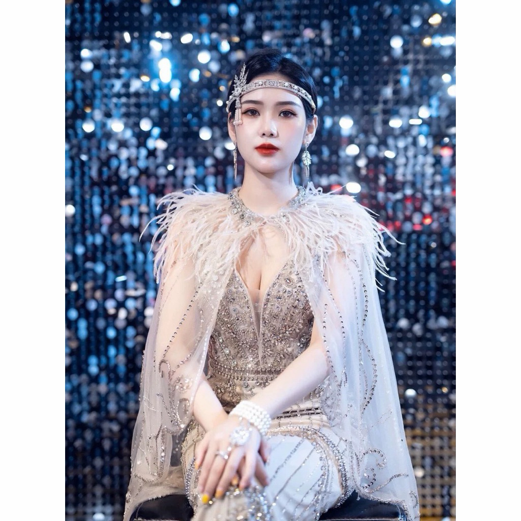 เครื่องประดับศีรษะ แนวแก๊สบี้ (Gatsby Headpiece)สินค้าพร้อมส่ง🇹🇭 ไม่ตรงปกคืนเงิน