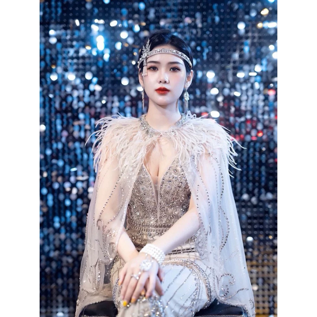 เครื่องประดับศีรษะ แนวแก๊สบี้ (Gatsby Headpiece)สินค้าพร้อมส่ง🇹🇭 ไม่ตรงปกคืนเงิน