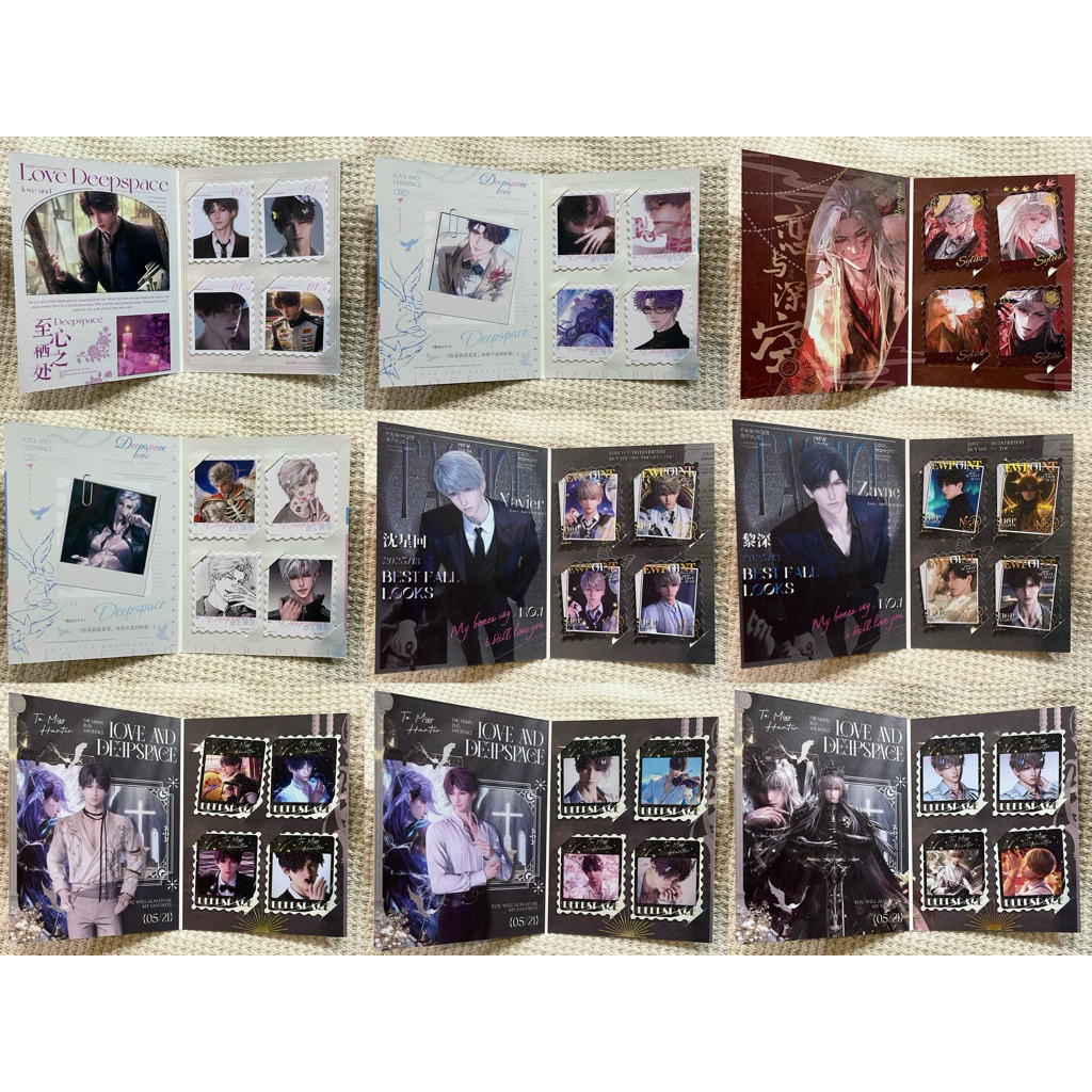 (เลือกได้ พร้อมส่ง💚) แสตมป์ Love and deepspace การ์ดสะสม