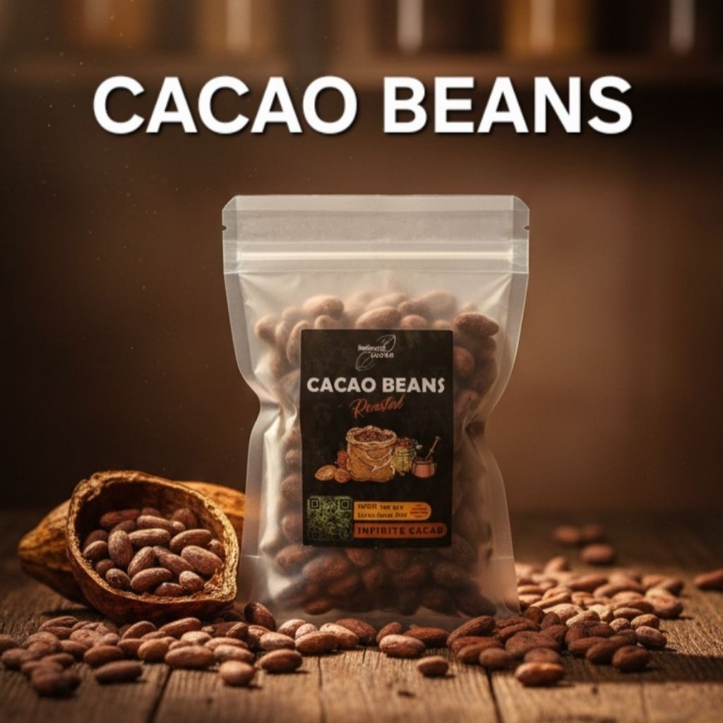 Cacao beans roasted เมล็ดโกโก้คั่ว [ระยอง]