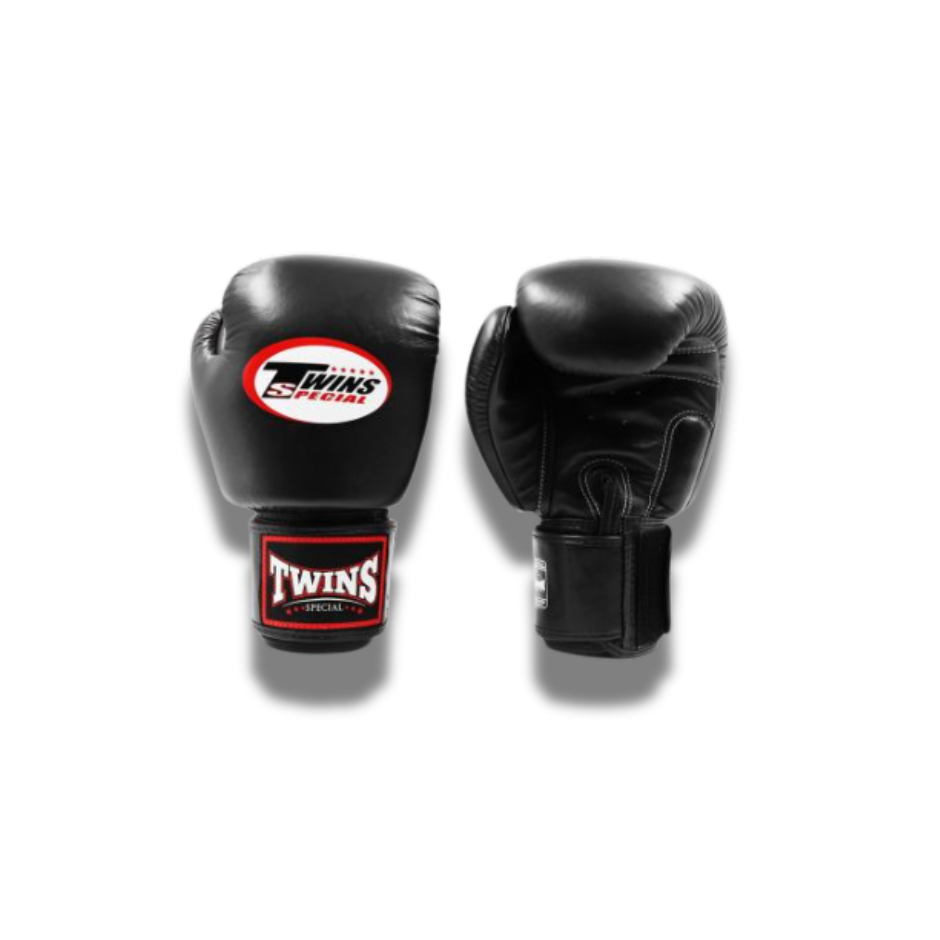 Twins Special BGVL3 Velcro Boxing Gloves - Black