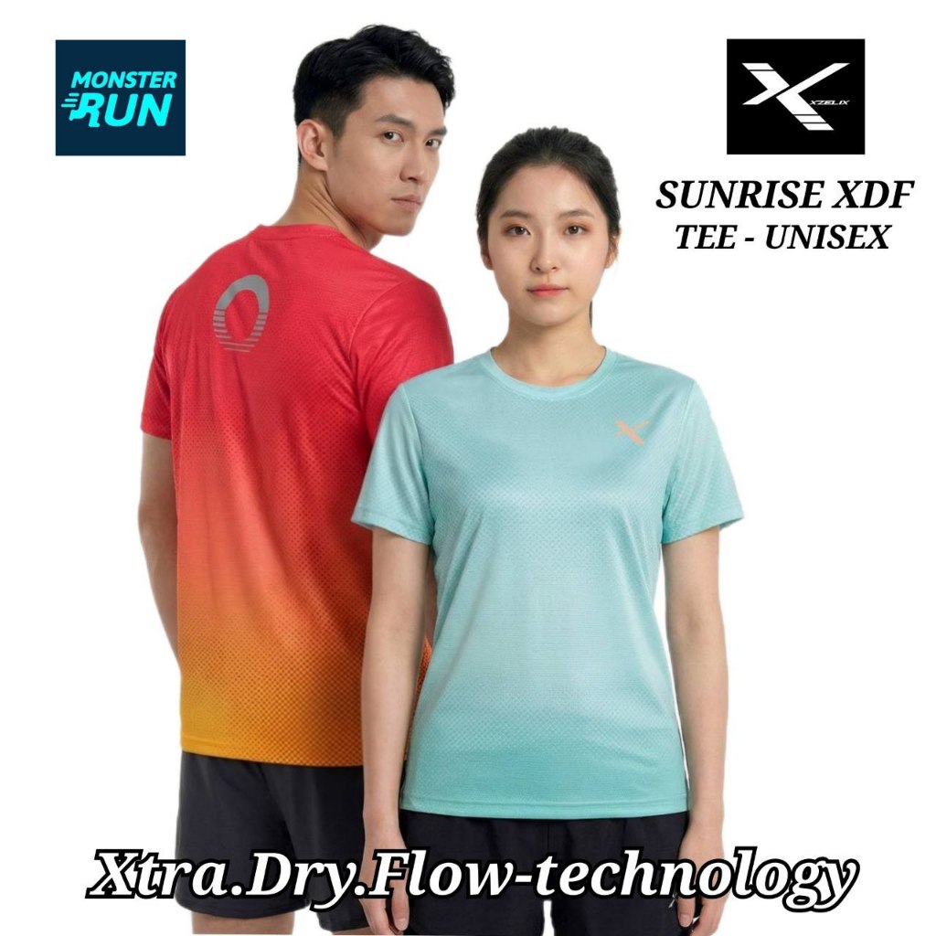 เสื้อวิ่งแขนสั้น Xzelix Sunrise XDF Tee Xtra.Dry.Flow-technology Unisex