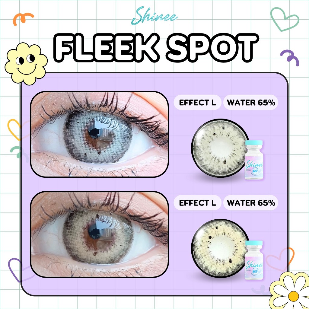 🔥 คอนแทคเลนส์ ✨ขนาดกลาง ✨ Fleek Spot (Shinee)