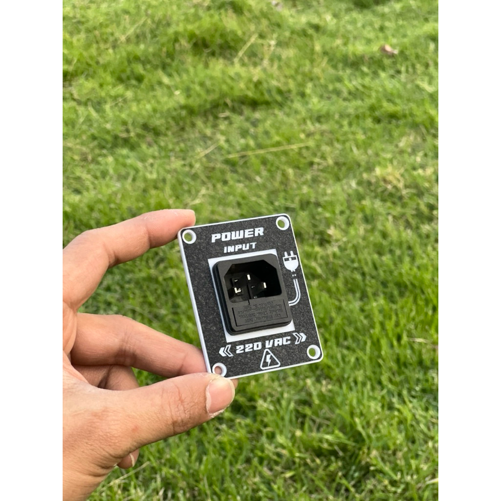 งานเพลทเต้าไฟเข้า Input Ac 220 v แถมฟิวส์ฟรี  #งานยิงทรายกัดลายคมๆ