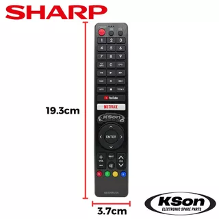 รีโมททีวี ชาร์ป ไม่มีคำสั่งเสียง SHARP Smart TV Remote Control No Voice Control รุ่น GB326WJSA