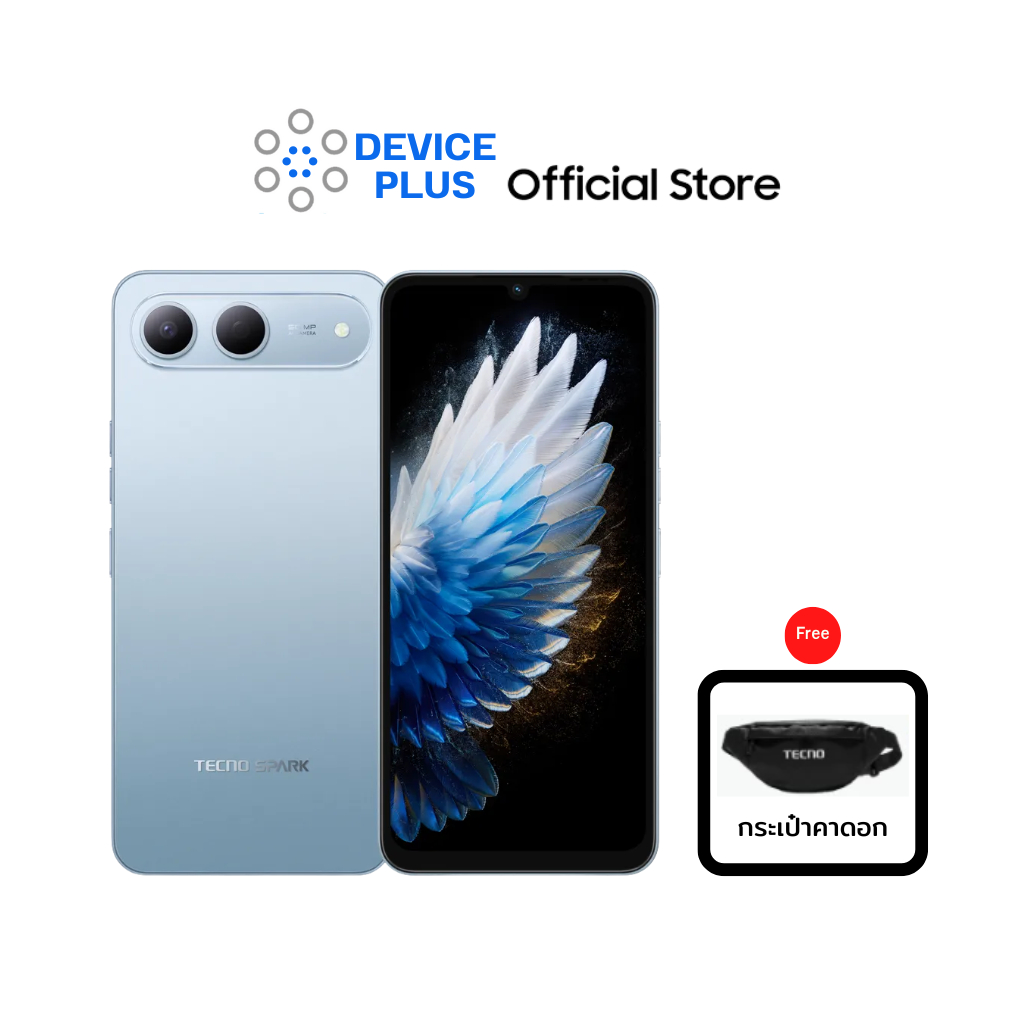 TECNO SPARK 40 5G (4/128) Free กระเป๋าคาดอก ประกันศูนย์ 13 เดือน [หน้าจอ 6.75 นิ้ว เเบต 6000mAh]