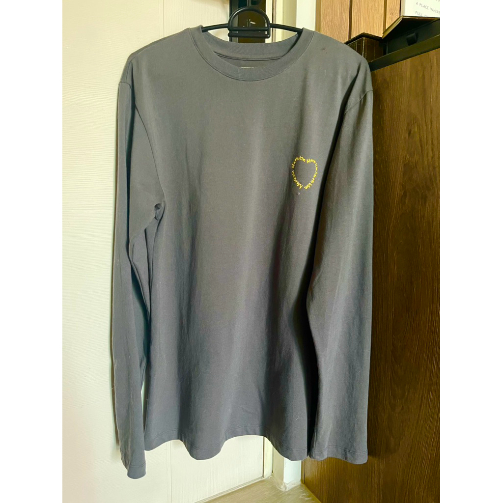 Matin Kim เสื้อยืด long sleeve สีเทาดำ