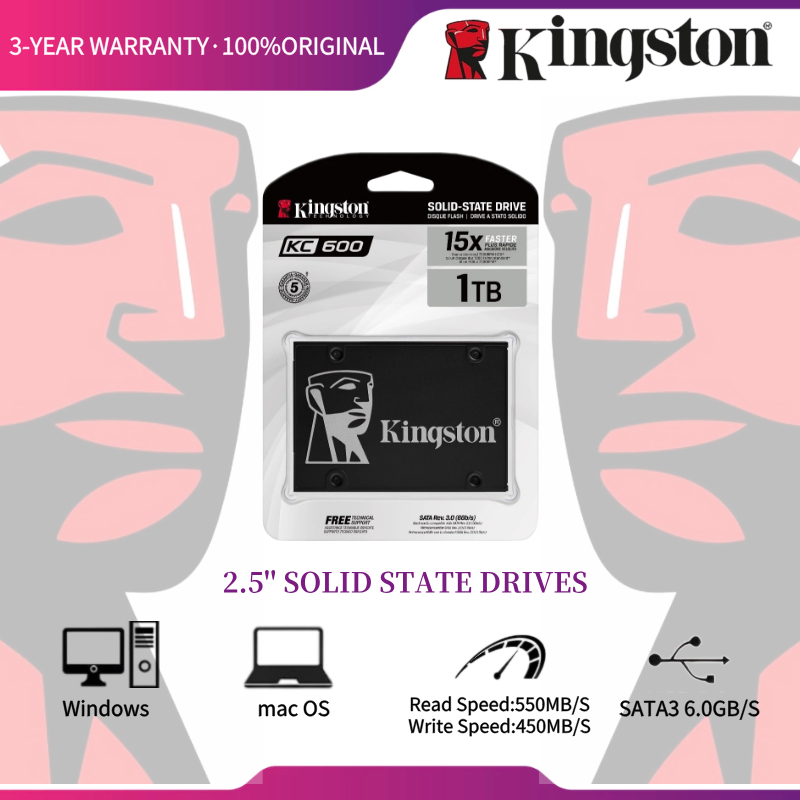 512GB/1TB KC600 Solid state drives SSD 2.5” 6.0Gb/s Internal hard drive SATA3