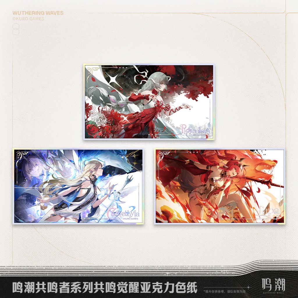 [ พร้อมส่ง / Official ] Wuthering Waves Resonance Awakening - Acrylic Shikishi WuWa ชิกิชิ Cartethyi