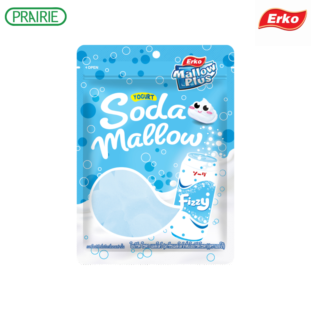 เออโก้ โยเกิร์ต โซดา แมลโลว์ 45 กรัม / Erko Yogurt Soda Mallow 45 g.