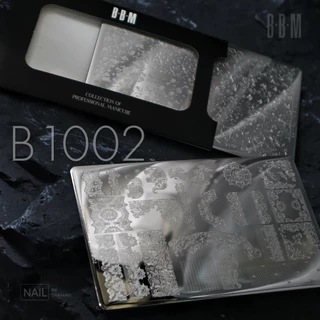 แผ่นปั๊มลายเล็บ เพลตสำหรับปั๊มลายเล็บ Nail Stamping Plate BBM