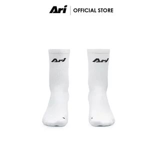 ARI ADEPT TERRY RUNNING CREW SOCKS - WHITE (AHW1706-02) ถุงเท้า อาริ ADEPT TERRY RUNNING สีขาว