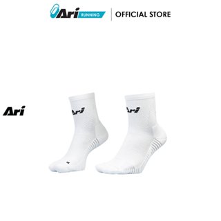 ARI ADEPT TERRY RUNNING QTR SOCKS - WHITE (AHW1705-02) ถุงเท…