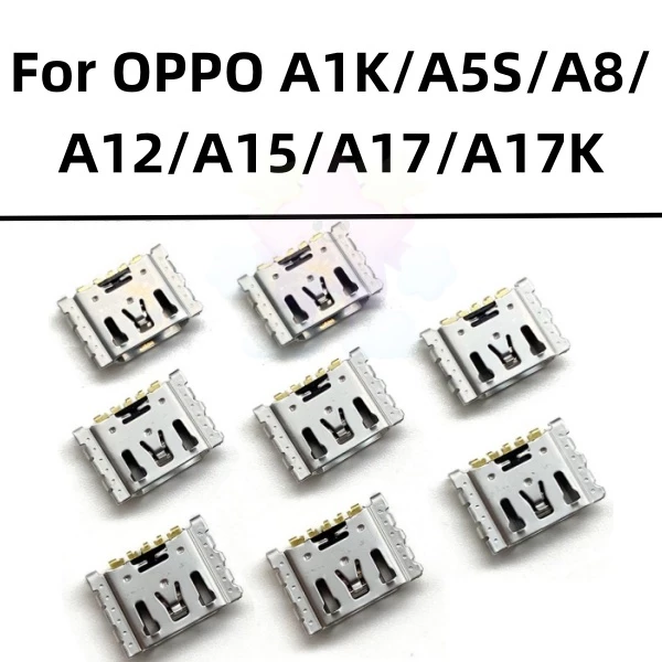 อุปกรณ์เชื่อมต่อพอร์ตชาร์จ USB สําหรับ Oppo A15 A12 A31 2020 A1k A5s Realme 3 Pro 5-50 ชิ้น