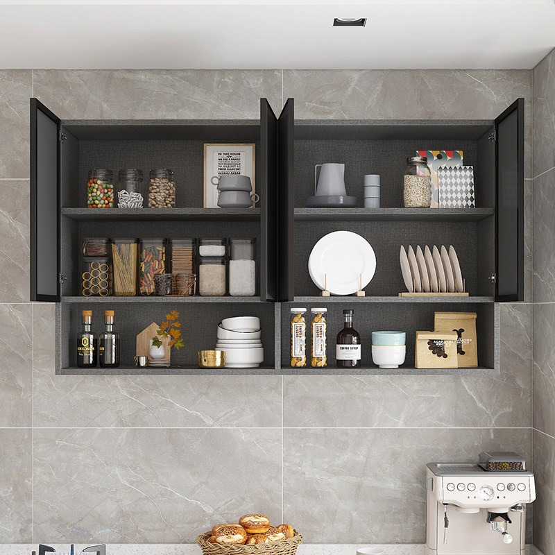 GYG ตู้เก็บของ ตู้ติดผนัง แผงอลูมิเนียมอัลลอยด์ หลายชั้น สวยโมเดิร์น มีหลายขนาดให้ wall cabinet - รูปที่ 2