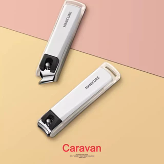 Caravan Crew Nail clippers กรรไกรตัดเล็บ สแตนเลส ด้ามจับถนัดมือ คมกริบ ตัดง่าย กรรไกรตัดแต่งเล็บ