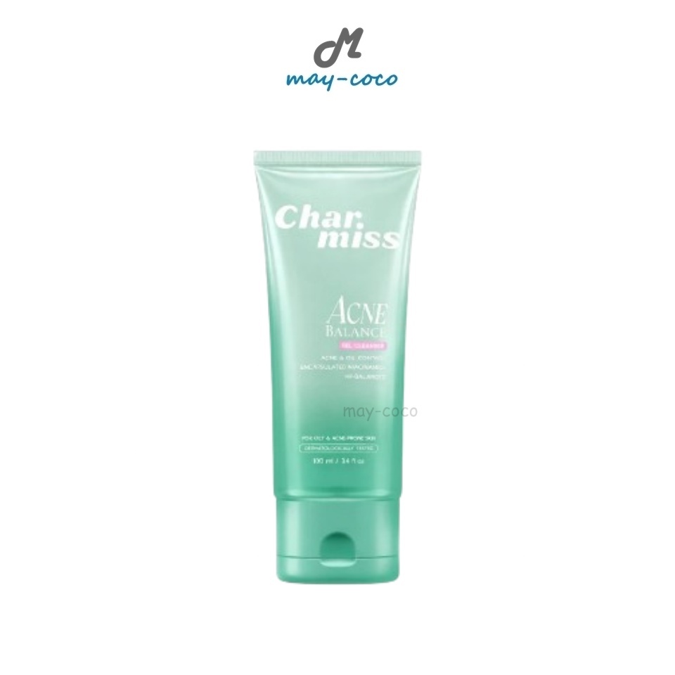 ถูก/แท้/มีไลฟ์ เจลล้างหน้า Charmiss Acne Balance Gel Cleanser โฟมล้างหน้า คุมมัน ลดสิว ผิวไบร์ท กระจ่างใส ชุ่มชื้น