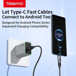 TRANYOO E22 Adapters อะแดปเตอร์ USB-C หญิงเป็น USB/ Micro USB ชาย รองรับการชาร์จเร็วและการถ่ายโอนข้อมูล