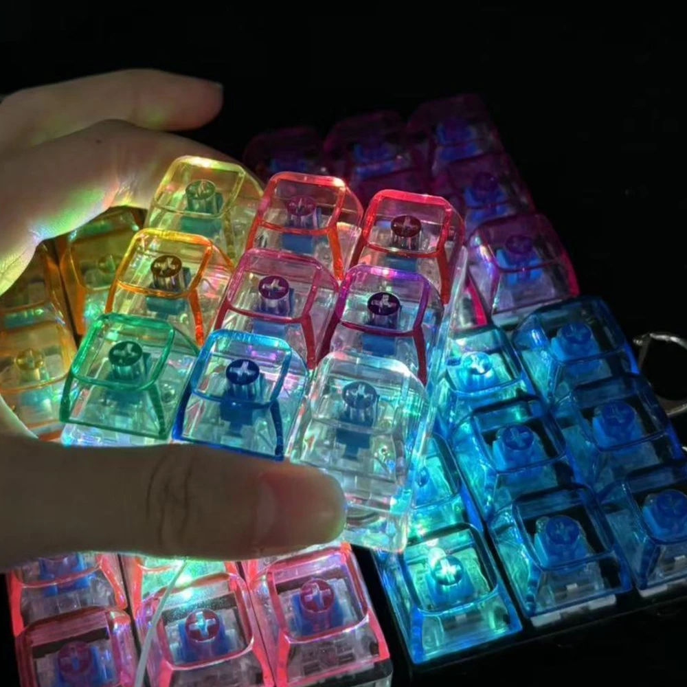 พวงกุญแจคีย์บอร์ดเรืองแสง 9 ปุ่ม LED Mini Keyboard Keychain ของเล่นไฟ LED thumbnail 3