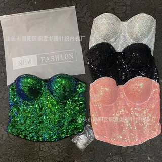 HOT พร้อมส่งจากไทย เสื้อเกาะอก สีสดใส มีฟองน้ำยืดตามตัว FY1128