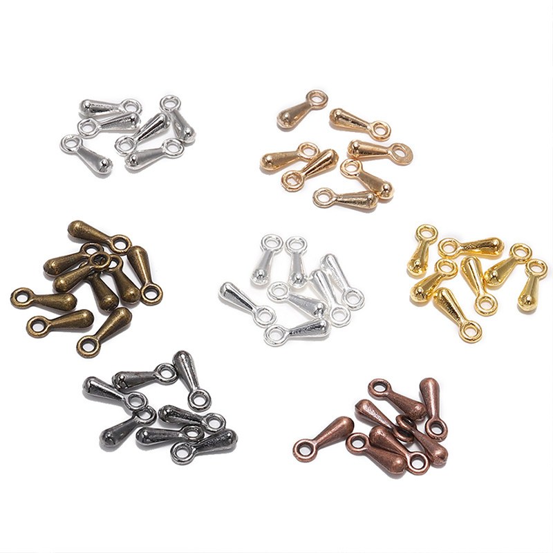 ลูกปัดทรงหยดน้ำ 2x7mm 100 ชิ้น สำหรับ DIY อุปกรณ์เครื่องประดับ ทำสร้อยคอและสร้อยข้อมือ