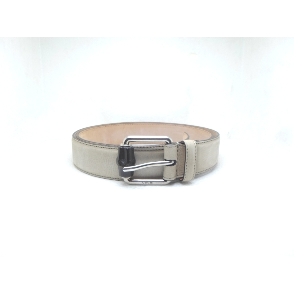 เข็มขัด Gucci belt with Bamboo buckle sz 105 42 new ของแท้ 100%