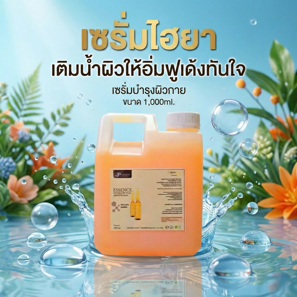 เอสเซ้นส์ ไฮยาลูโรนิค ขนาด1,000ml แบรนด์พาราไดซ์ สกินแคร์
