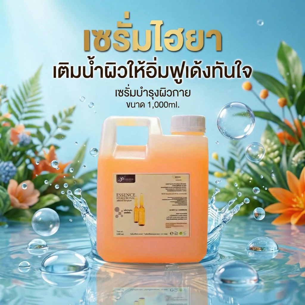 เอสเซ้นส์ ไฮยาลูโรนิค ขนาด1,000ml แบรนด์พาราไดซ์ สกินแคร์