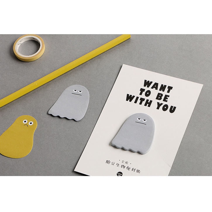 (พร้อมส่ง) INFEELME - กระดาษโน๊ตกาวในตัว Die-cut Sticky Notes - Want to be with You - รูปที่ 6