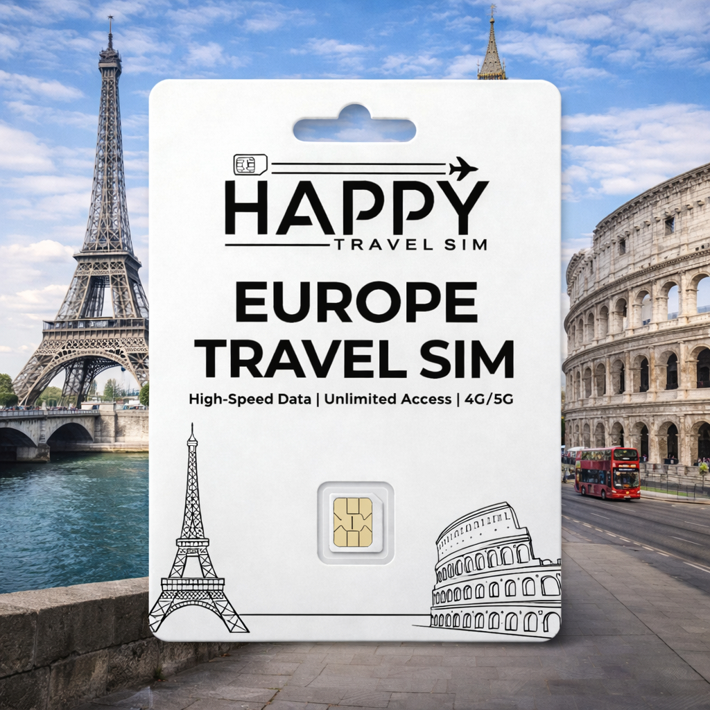 SIM Card Europe Unlimited Data | UK อังกฤษ ฝรั่งเศส ฝรั่งเศส สวิส ตุรกี อิตาลี | 39 ประเทศ