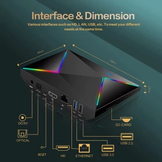 R69 PLUS Android 14 Smart TV box ALLWINNER H728 BT5.X ถอดรหัสวิดีโอ Wifi6 1000M Lan รุ่นไหม่ปี2026