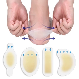 10 รายการ แพทช์ป้องกันแรงเสียดทาน แบบโปร่งใส มีกาวในตัว / แผ่นแปะส้นเท้า Hydrocolloid แผ่นซิลิโคนกันรองเท้ากัด