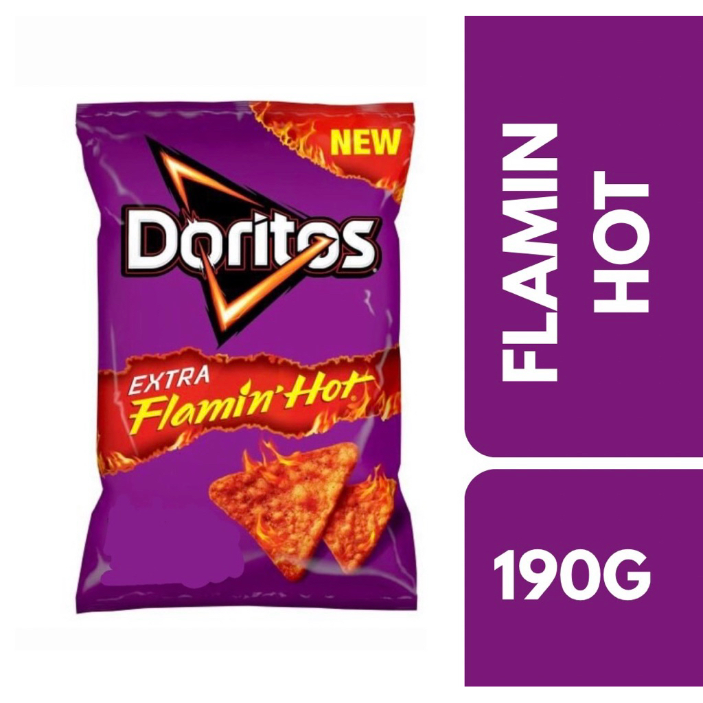 Doritos Flamin Hot 190g++โดรีโทส ขนมรสเผ็ด 190กรัม