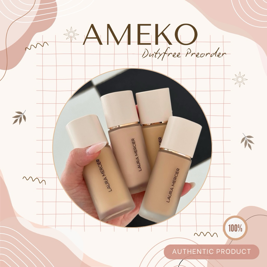 LAURA MERCIER 🇺🇸: รองพื้น Real Flawless Weightless Perfecting Waterproof Foundation 30ml - Sephora U